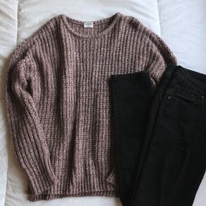 Pink Pull Over Sweater